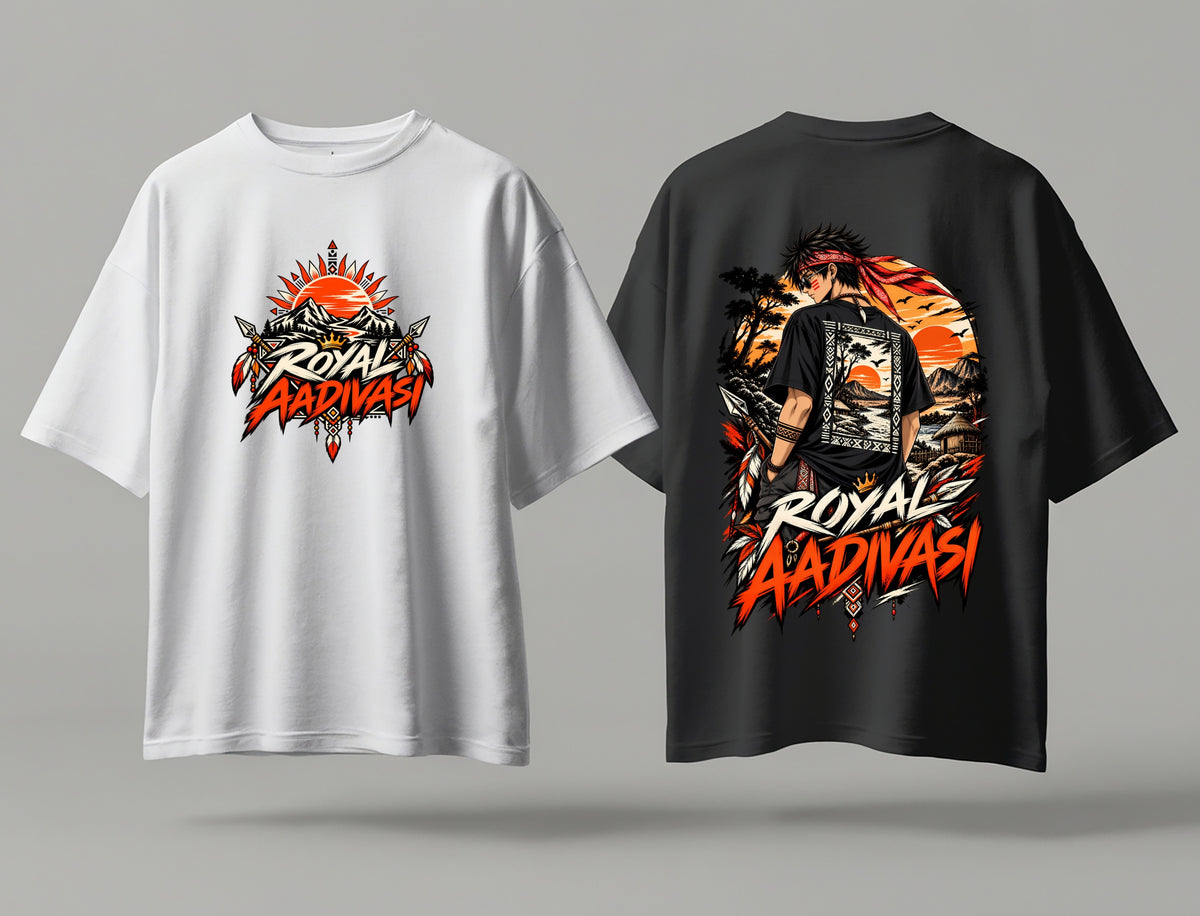 Royal Aadivasi Terry Oversized Tee| Tribeo