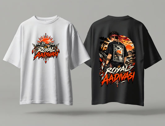 Royal Aadivasi Terry Oversized Tee| Tribeo