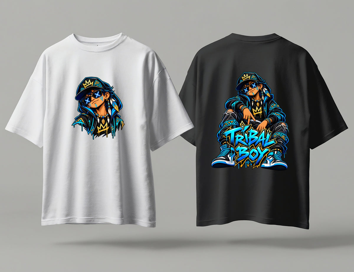 Tribal Boy Terry Oversized Tee | Tribeo