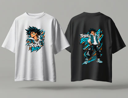 Tribal Aadivasi Boy Anime Oversized Classic T-Shirt | Tribeo