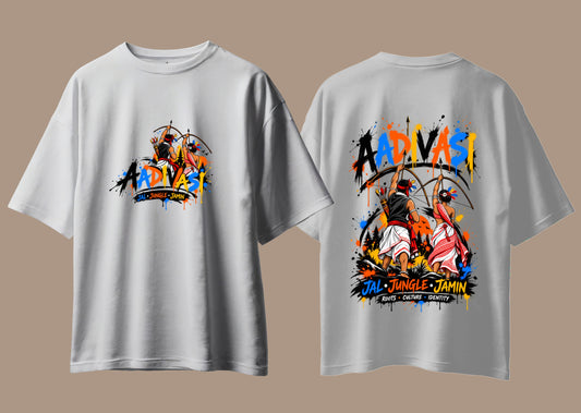 Aadivasi Jal Jungle Jamin, Oversized Classic T-Shirt | Tribeo