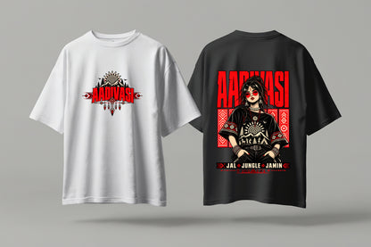 Adivasi Streetwear Heritage Poster, Oversized Classic T-Shirt | Tribeo
