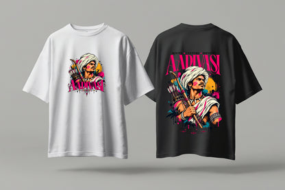 Adivasi Warrior Roots and Legacy, Oversized Classic T-Shirt | Tribeo