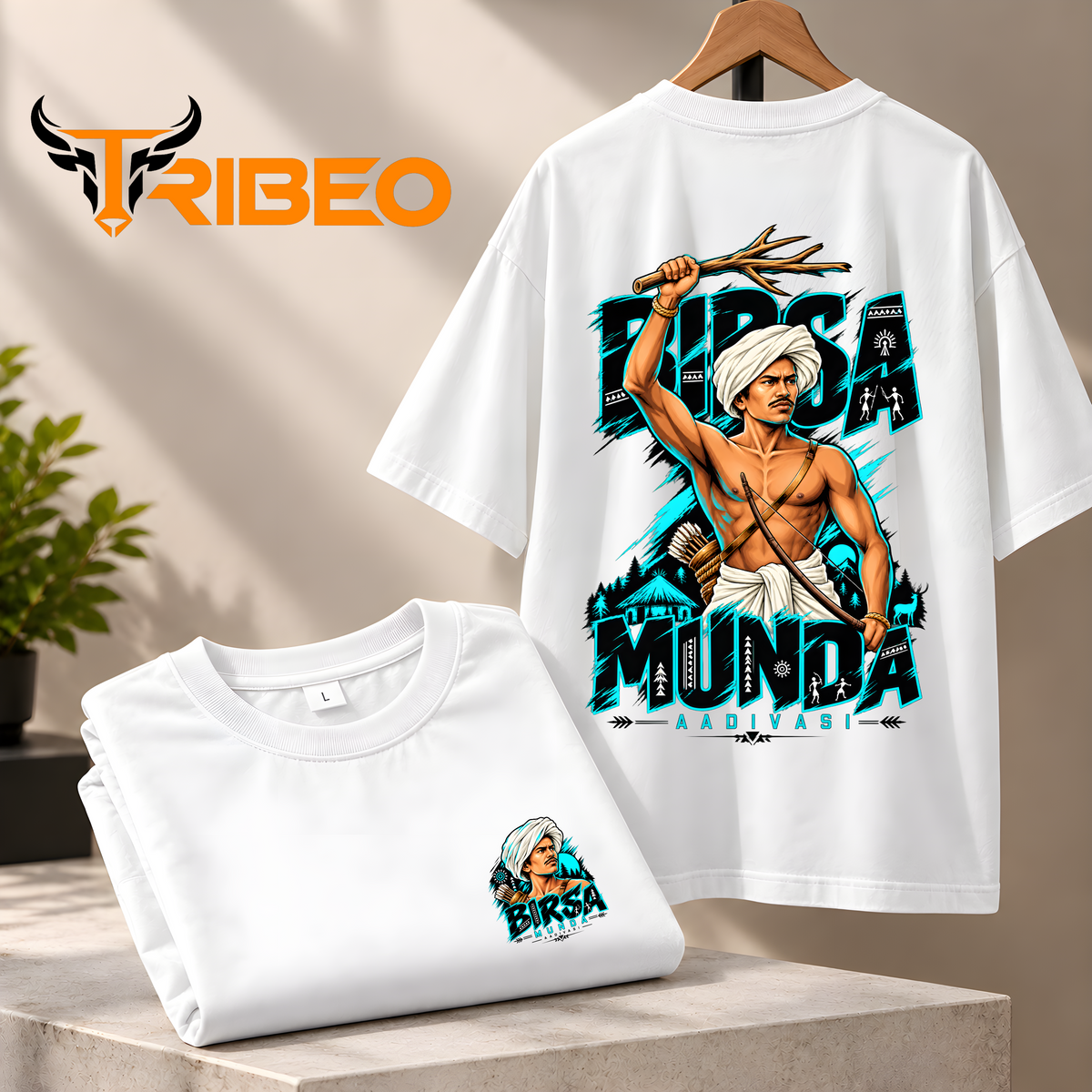 Birsa Munda Adivasi Warrior Oversized Classic T-Shirt | Tribeo