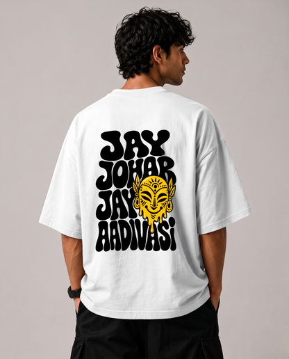 Jay Johar Jay Aadivasi Mask Oversized Classic T-Shirt | Tribeo